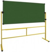 Tableau scolaire vert pivotant sur pieds