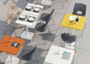 Tables basses de cafétéria design - Table basse collectivités au plateau stratifié