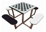 Tables d'échecs extérieur anti-vandalisme