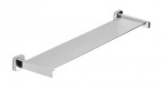 Tablette rectangulaire inox de salle de bain
