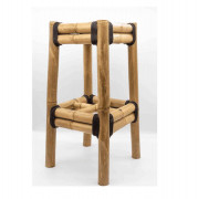 Tabouret de bar en bambou sans dossier