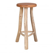 Tabouret de bar haut en bois