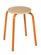 Tabouret scolaire rond - Hêtre multiplis -  Assise Ø 30 cm - Hauteur 45 cm