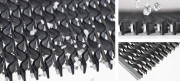 Tapis anti-poussière  - Profilé en aluminium et caoutchouc noir - 7 dimensions disponibles - Épaisseur : 22 mm - coloris : noir