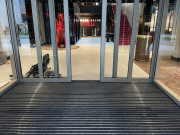 Tapis d'entrée ultra-absorbant - sur-mesure pour intérieur - profilé en alu et insert textile reps