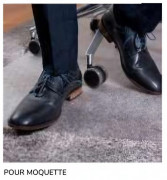 Tapis de protection sol dur ou moquette – 90 x 120 cm ou 120 x 150 cm