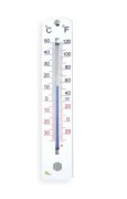 Thermomètre mural en plastique -30+50°C - Amplitude : -30 50 °C / -20 120 °F - Dimensions : 205 x 40 mm