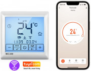 Thermostat intelligent Wi-Fi - Plage de réglage de la température : +5 °C ... +45 °C-Plage de température ambiante: +5 °C ... +40 ˚C