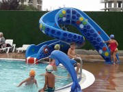 Toboggan aquatique de piscine