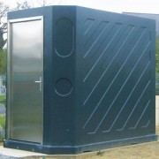 Toilette publique d'extérieur à porte inox - Combinaison de modules entre eux
