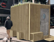 Toilette publique à chasse d’eau recyclée