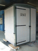 Cabine de toilettes sèches PMR en bois