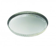 Moule à tarte fer blanc - fond fixe - Lot de 3