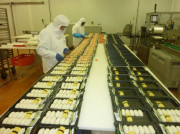 Trancheur à ultrason pour produits sur plateau