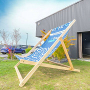 Transat géant publicitaire en bois - Pour 3/4 personnes