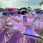 Transat publicitaire en bois - Lot de 4