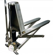 Transpalette haute levée manuel en inox - Capacité 1000 kg