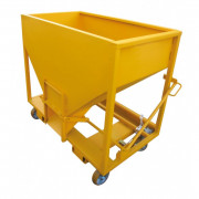 Trémie à trappe guillotine sur roues