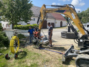 Treuil de tirage à câble sur excavatrice - Longueur de câble 350 m