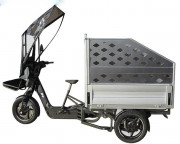 Triporteur électrique avec benne utilitaire en aluminium - Autonomie 25km/h