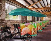 Triporteur glace réfrigérée pour vente ambulante