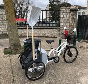 Triporteur pour nettoyage et collecte de déchets - Autonomie 60-65 km - Poids max. : 140 kg
