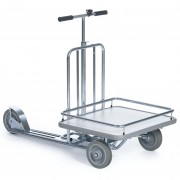 Trottinette industrielle 3 roues - Max. charge: 150 kg - Max. charge, tablette: 50 kg