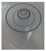 Tube polycarbonate transparent