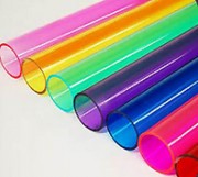 Tubes plexiglas coloré - Épaisseur du tube de : 0.5 à 50 mm