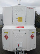 Unité mobile de décontamination amiante - Nombre de compartiments : 5 - Longueur totale : 6300 mm - Réservoir d’eau : 250 L
