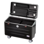 Valise de charge pour ordinateurs portables - 10 ordinateurs jusqu’à 15,6” - Prise 220V intégrée - Serrures sécurisées