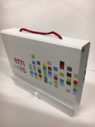 Valisette carton contrecollé rembordé