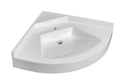 Vasque d'angle salle de bain - Accessible PMR - Antibactérien