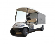 Véhicule électrique avec fourgon arrière fermé - Capacité 600 kg - Vitesse 26 km/h - Autonomie 80 km