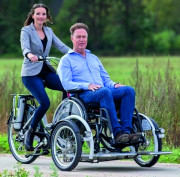 Vélo de transport pour fauteuil roulant - Cadre arrière surdimensionné