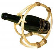 Verseur bouteille en osier blanc