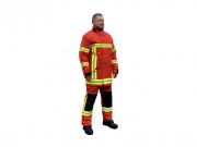 Veste d'intervention textile rouge pour pompier