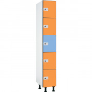 Vestiaire 5 portes en stratifié compact