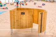 Vestiaire de plage PMR - La cabine de plage réinventée