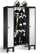 Vestiaire de pompier  - 2 ou 4 personnes - Hauteur : 1850 mm - Portes en acier