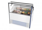 Vitrine à crème glacée avec bacs en inox