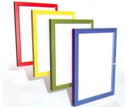 Vitrine affichage fond tôlé