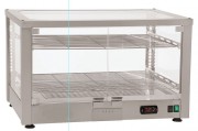 Vitrine chauffante ventilée en inox - 3 niveaux