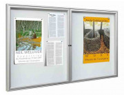 Vitrine d'affichage double battant