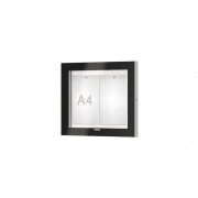 Vitrine d'affichage extérieur murale en alu - 2 A4 à 9 A4
