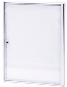 Vitrine d’affichage intérieure en tôle blanc