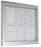 Vitrine d'affichage menu mural