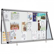 Vitrine d’affichage à porte relevable avec 2 serrures