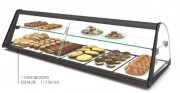 Vitrine neutre pour boulangerie avec étagère