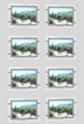 Vitrine Led immobilière - 8 porte-affiches Led - Format : A4 - Mode : paysage